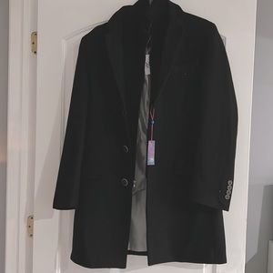 Black mens peacoat